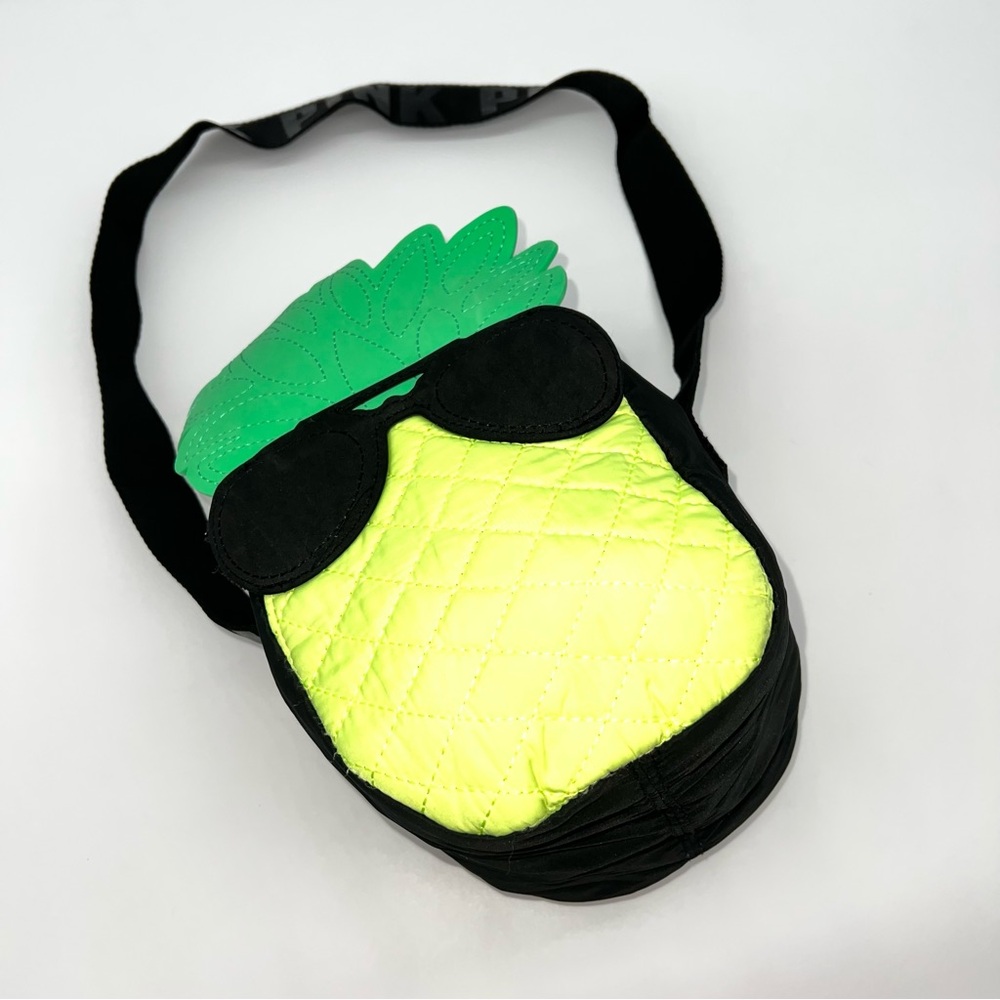Pink Victoria’s Secret Quilted Pineapple Shoulder Bag with Sunglasses